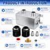EZPROIT 10AN Oil Catch Can 1.2L Universal Alumium Dual Breather