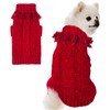 TONY HOBY Knitted Sweater, Warm Pet Clothes for Small Medium