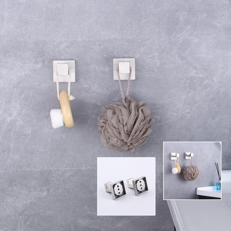 GERZWY Brushed Stainless Steel Towel Hook Robe Hook Coat Hook