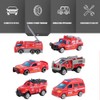 6pcs 1:64 Engineering Car Model Alloy Simulation Vehicle Car Model
