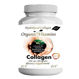 HYDROLYZED Collagen 120 Super Advanced Supplement Capsules for Skin Nails and Hair Super Collagen + C