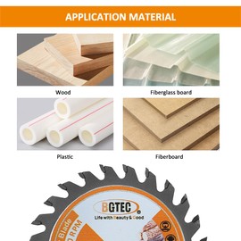 TCT Carbide Wood Saw Blade-BGTEC Wood Cutting Dics, 3pcs 3"/75mm 24T with 10mm Arbor for Angle Grinder to Cutting Wood Plastic.