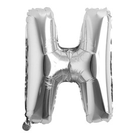 32 inch Letter Balloons Silver Alphabet Number Balloons Foil Mylar Party Wedding Bachelorette Birthday Bridal Shower Graduation Anniversary Celebration Decoration (32 inch H Silver)