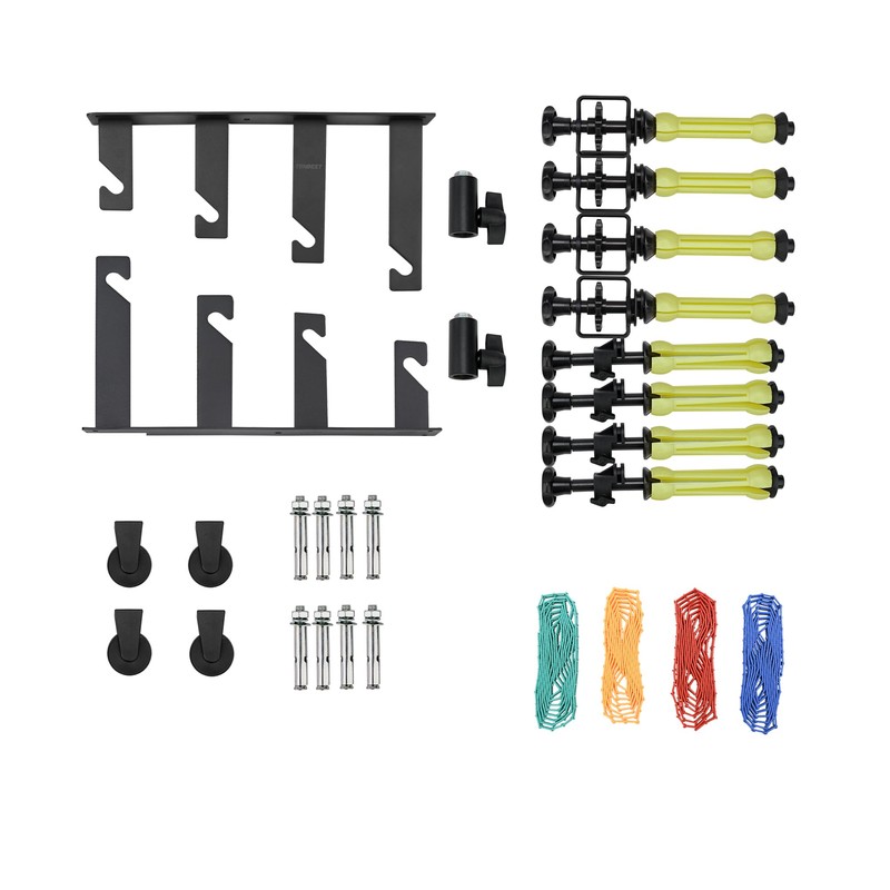 TENBEST Photography Backdrop Roller Support System, 4 Rollers, Wall/Celing/Light Stand