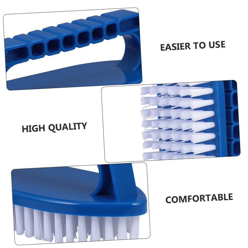 IWOWHERO 2pcs Heavy Duty Scrub Brush with Comfort Grip Handheld