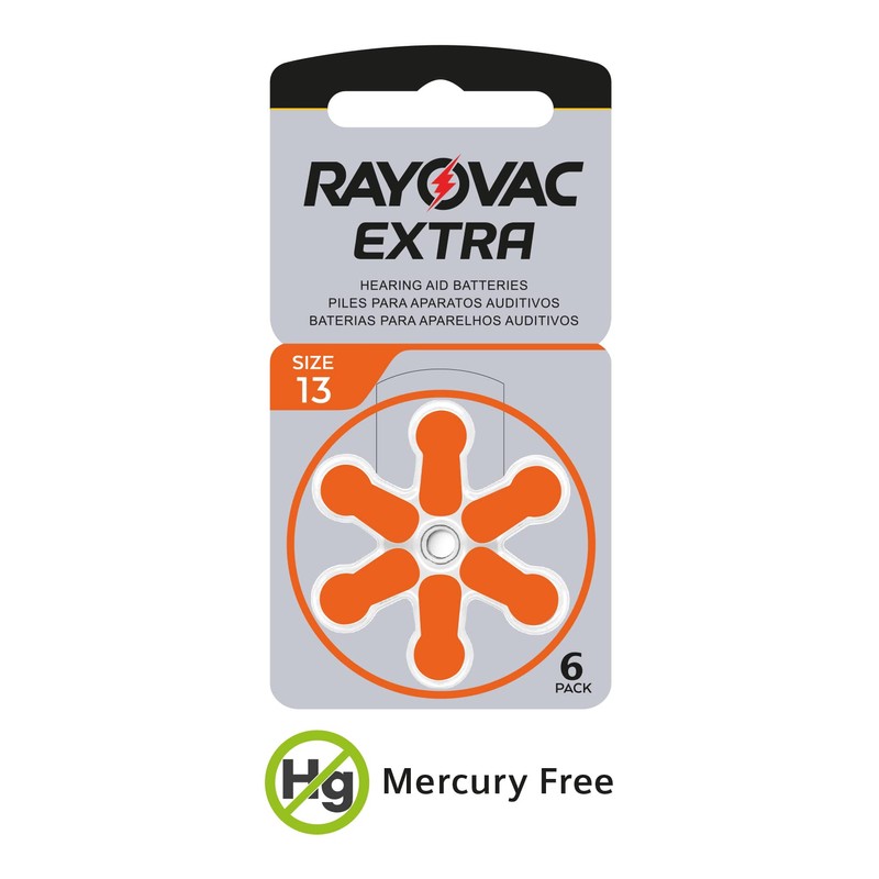 RAYOVAC WNS-emg-World Big Box Pack Extra Type 13 Hörgerätebatterien Zinc
