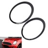 MACHSWON Headlight Ring Trims Black LH RH, Compatible with Mini