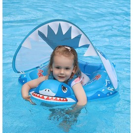 VOMOIT Flotador para Bebe Shark Azul