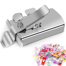 Rnigra Upgraded Magnetic Seam Guide for Sewing Machine, Magnetic Sewing Guide with Clip, with 20 Colorful Sewing Clips, Hemmer Guide, Magnetic Sewing Machine Guide, Sewing Supplies Accessories