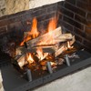 GCGOODS Fireplace Tray with Handles, Expandable Ember Holder Fireplace Pan