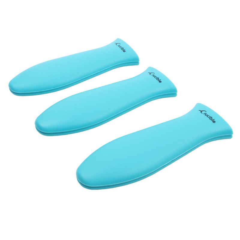 Crucible Cookware Silicone Hot Handle Holders (Small Turquoise)