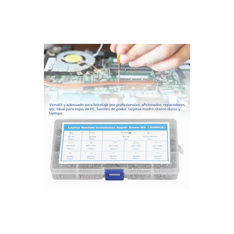 Kit Surtido de Tornillos para Computadora