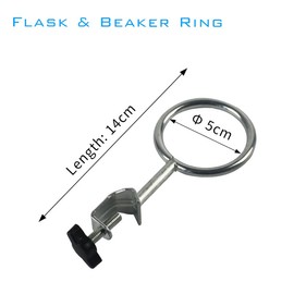 Laboratory Retort Support Ring Clamp for Flask and Beaker - XMWangzi, for use with Laboratory Retort Support Burette Stand, Used in Chemistry or Physics Lab