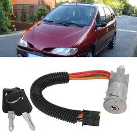 Ignition Switch with 2 Keys Replacement for Megane Scenic MK1 1996-2003 Ignition Switch with Key Set OE Number 7701469419, 7701471220, 7701471098