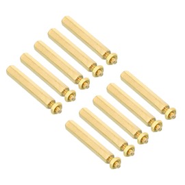 PATIKIL 30mm+6mm M3 Standoff Screws, 40 Pack Brass Hex PCB Standoffs Nuts for Motherboards, Computer Cases, Circuit Boards, Electronics, Gold Tone