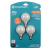 EcoSmart 40-Watt Equivalent G16.5 Dimmable Energy Star Frosted Filament LED