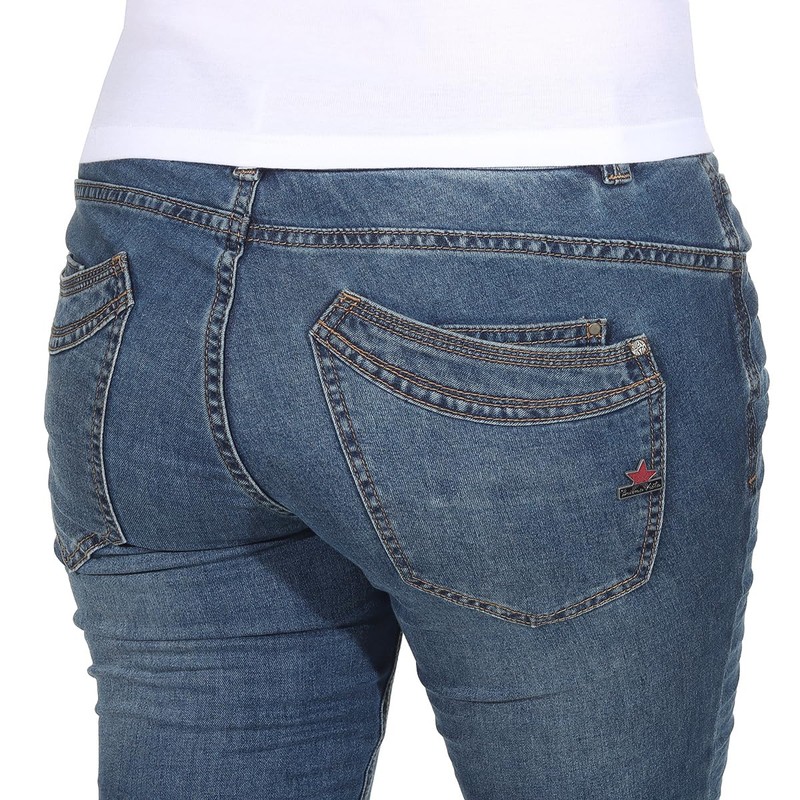 Buena Vista Malibu Women's Jeans Stretch Denim Medium Blue Size