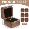 Brand: Loetere 6 Pcs Wooden Ring Boxes for Wedding Ceremony