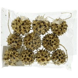 Daichi Farm DO024320-902 Dried Flower Amber Balm, Gold, Approx. Φ1.2 inches (3.0 cm), 10 Coats