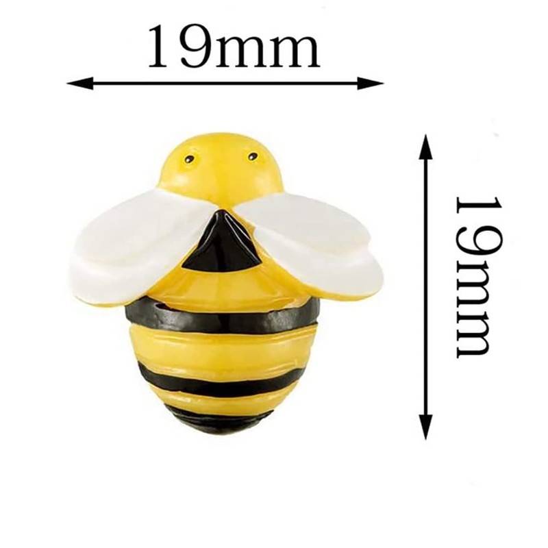 JIHUOO Pack of 30 Bee Thumbtacks Pins Decorative Card Nail