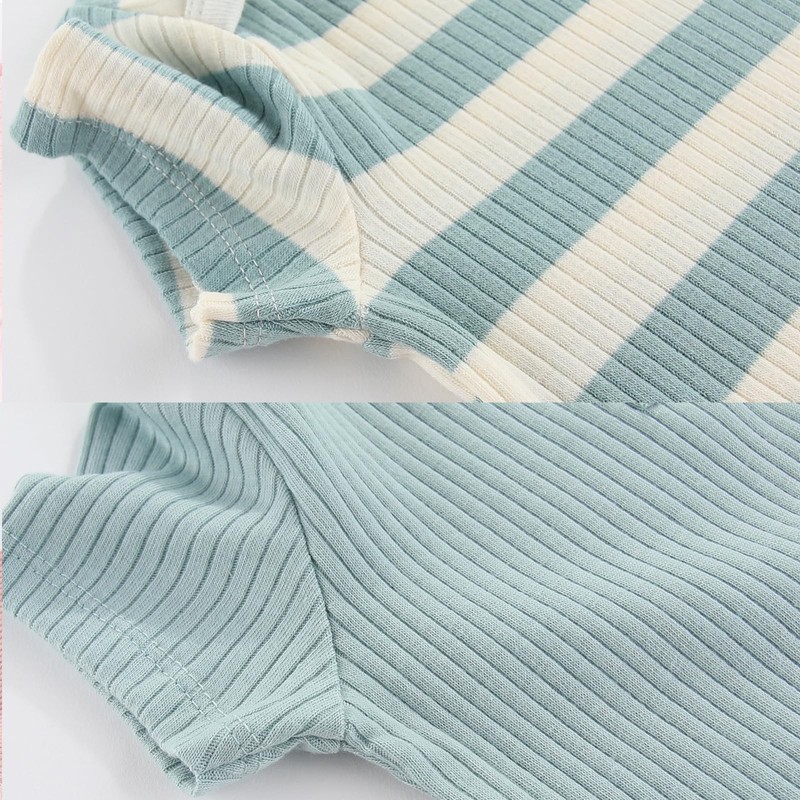 MAMIMAKA 10-Piece Baby Bodysuit Pant Set Cotton Baby Boys Clothes