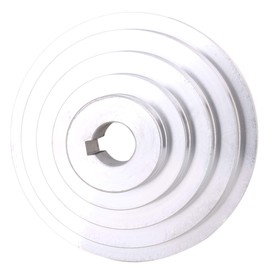 24 mm Bore 54 mm - 150 mm Outer Diameter Aluminium 5 Slot A Type V-shaped Pagoda Pulley 5 Step Pulley Belt 12.7 mm Belt Width