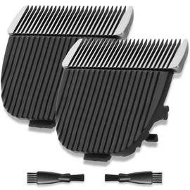 wotdmu 2 Pack Pet Grooming Replacement Blades for ONEISALL Dog Grooming Kit, Low Noise Pet Clipper Replacement Blades Compatible with ONEISALL Dog Clippers, Cleaning Brush, Black