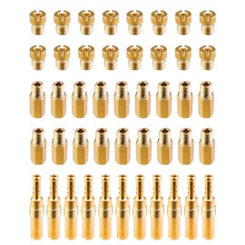 QAGGUM 43Pcs Carburetor Jet Kit Fit for Nibbi Keihin Carb Main Jet and Pilot Slow Jet Replace 99101-357 99101-393 N424-21