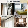 Juexica Ceiling Curtain Double Track Set 3ft-6.5ft/2 Meter Black Heavy