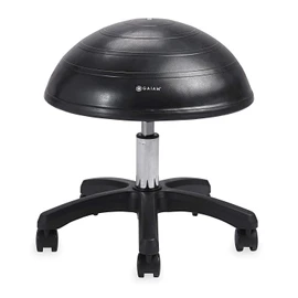 Gaiam Balance Ball Chair Stool, Half-Dome Stability Ball Adjustable Tall Office