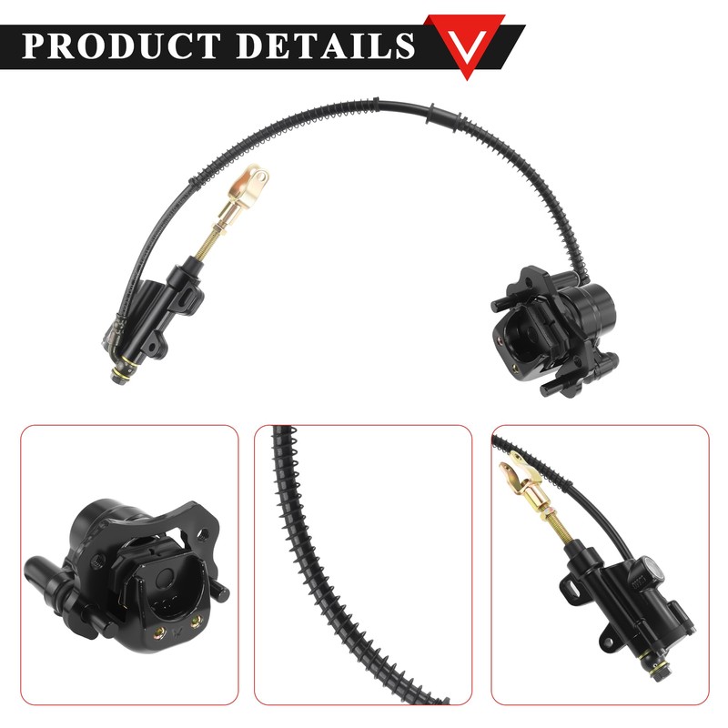 PRO BAT Rear Disc Brake Master Cylinder Caliper Assembly with