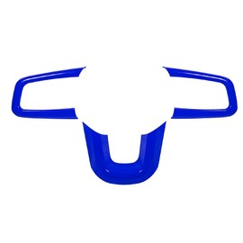 TOTMOX Steering Wheel Cover Trims Interior Accessories Decoration Kit, Compatible with Jeep Wrangler JL 2018-2021, Wrangler JT Gladiator 2020-2021, Blue