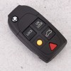 KIMISS 5 Buttons Folding Flip Car Key Case Shell Protect