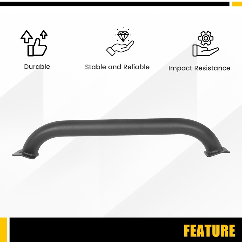 KUAFU 3-1/8 Inch Height Brush Guard Compatible With 2018-2023 Jeep