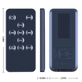 TCNOUMT Replacement Soundbar Remote Control Suitible for Logik L32SWLB14 Sandstrom S47S13