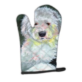Caroline's Treasures 7252OVMT Old English Sheepdog Oven Mitt Heat Resistant Thick Oven Mitt for Hot Pans and Oven, Kitchen Mitt Protect Hands, Cooking Baking Glove