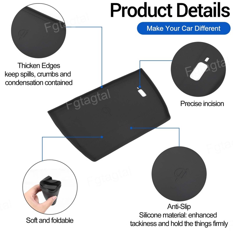 Center Console Wireless Charging Mat Compatible with Subaru Forester 2025,