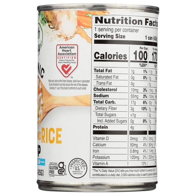 Health Valley Soup Chicken Rice No Salt, 15 oz