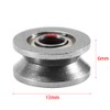 10PCS V624ZZ Miniature V Groove Pulley Steel V Guide Rail
