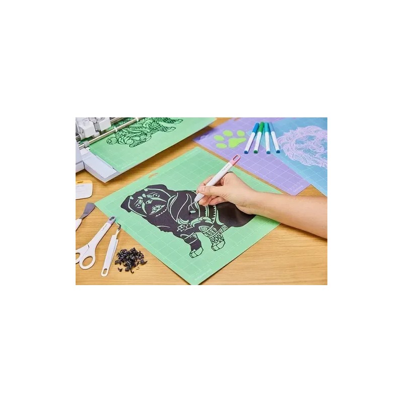 Tapete De Corte Cricut 30x30cm 3 Piezas Verde Pegajosidad Media