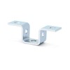 QWORK Steel Electrogalvanized U-Shaped Strut Connector Brackets, 5 Hole Design,