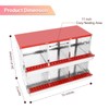 Confote Chicken Nesting Boxes,6 Compartment Nesting Boxes for Chickens,Galvanized Steel
