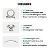Watflow 4FT Steam Dryer Hose Installation Kit with 3/4" FHT
