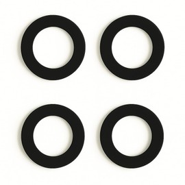 4-Pack 1/2 Inch Rubber Washer Gaskets – Flat Hose Washers for Garden Hose, Faucet, Shower Head, Leak-Proof O-Ring Seals for Plumbing and Outdoor Use