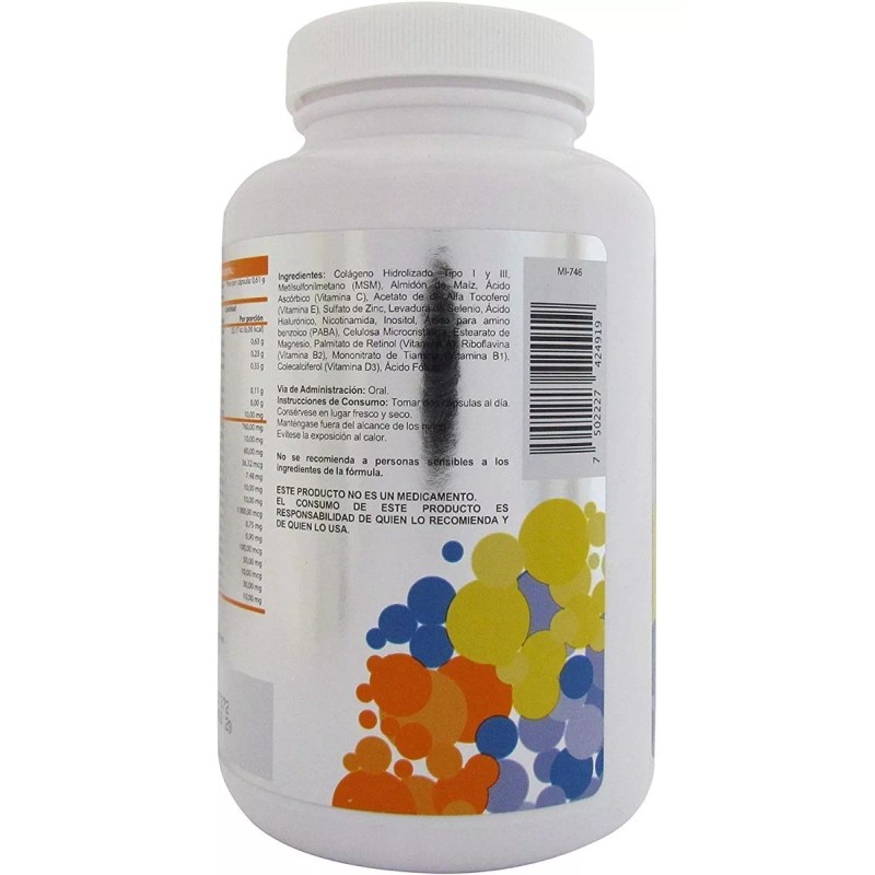 Gelpharma Colágeno 760mg 240 Cápsulas Glepharma Tipo I Y Iii