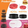 JALCH 3-in-1 Burger Press Non-Stick Hamburger Patty Maker for DIY