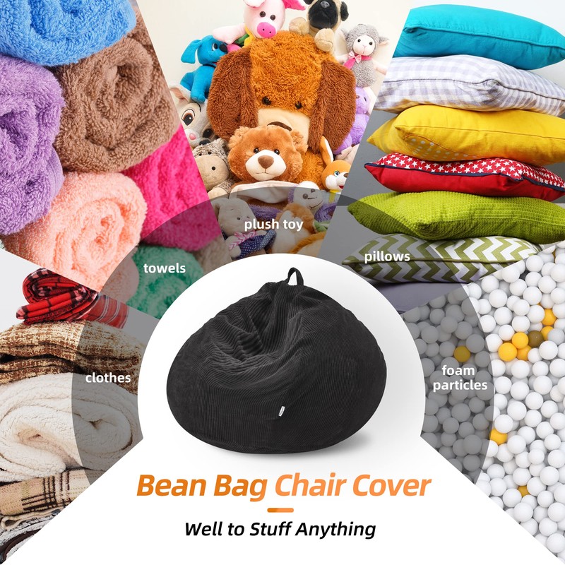 Homguava Bean Bag Chair: Teardrop Bean Bags with Memory Foam