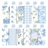 24 Sheets Hydrangea Flower Pattern Scrapbook Paper, 12 Designs Scrapbook