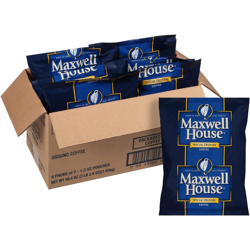 Maxwell House 862400 Coffee, Regular Ground, 1 1/5oz Special Delivery