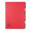 Elba A4 10 Part Pressboard Divider